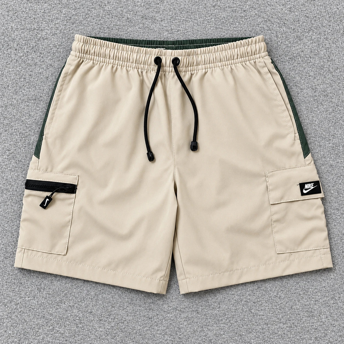 Short Premium Nike Cargo Zip Bege Verde