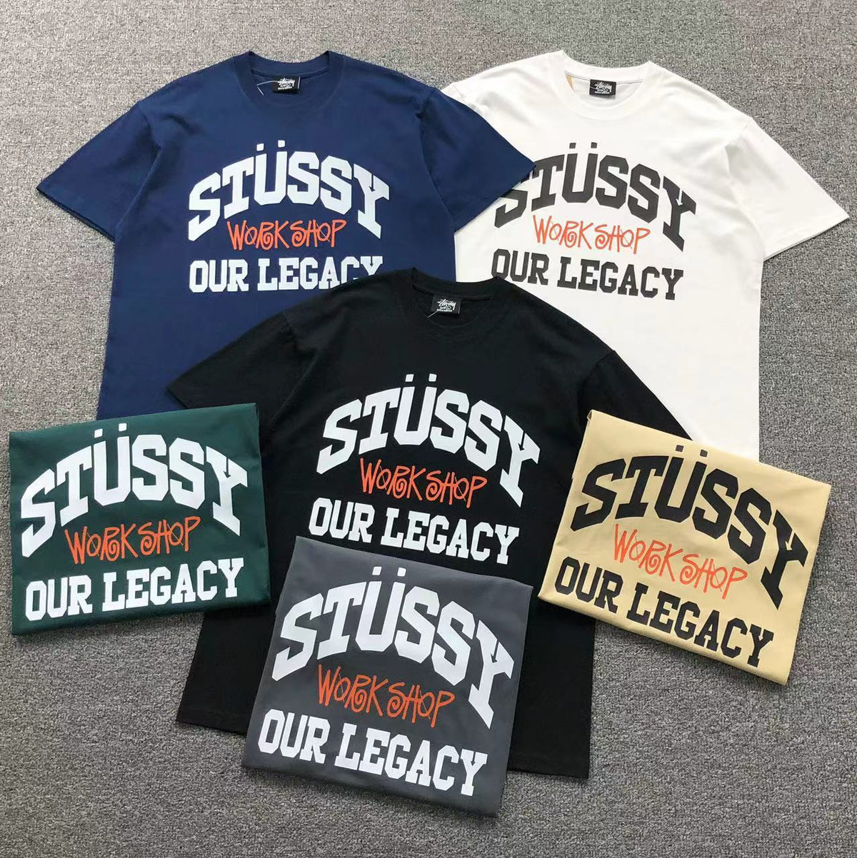 Camisa Stussy Workshop Legacy — frente