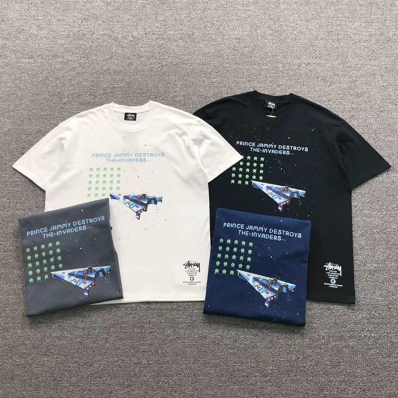 Camisa Stussy Space Invaders — frente