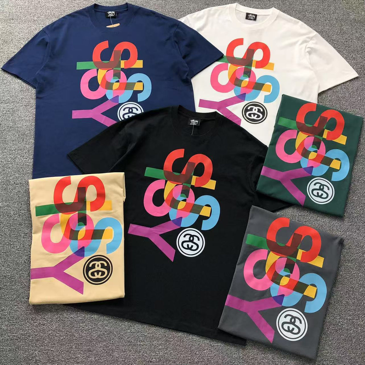 Camisa Stussy Link Letters — frente