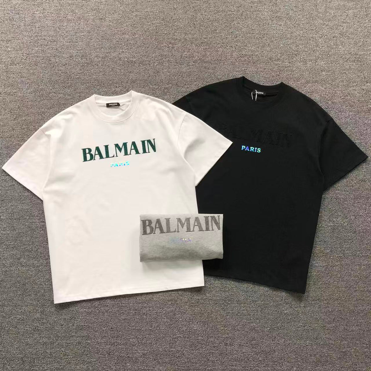 Camisa Balmain Signature Paris — frente