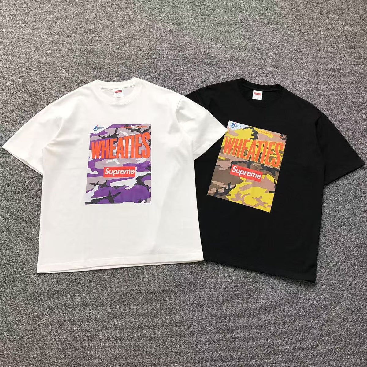 Camisa Supreme Wheaties Camo Logo Wheaties — frente