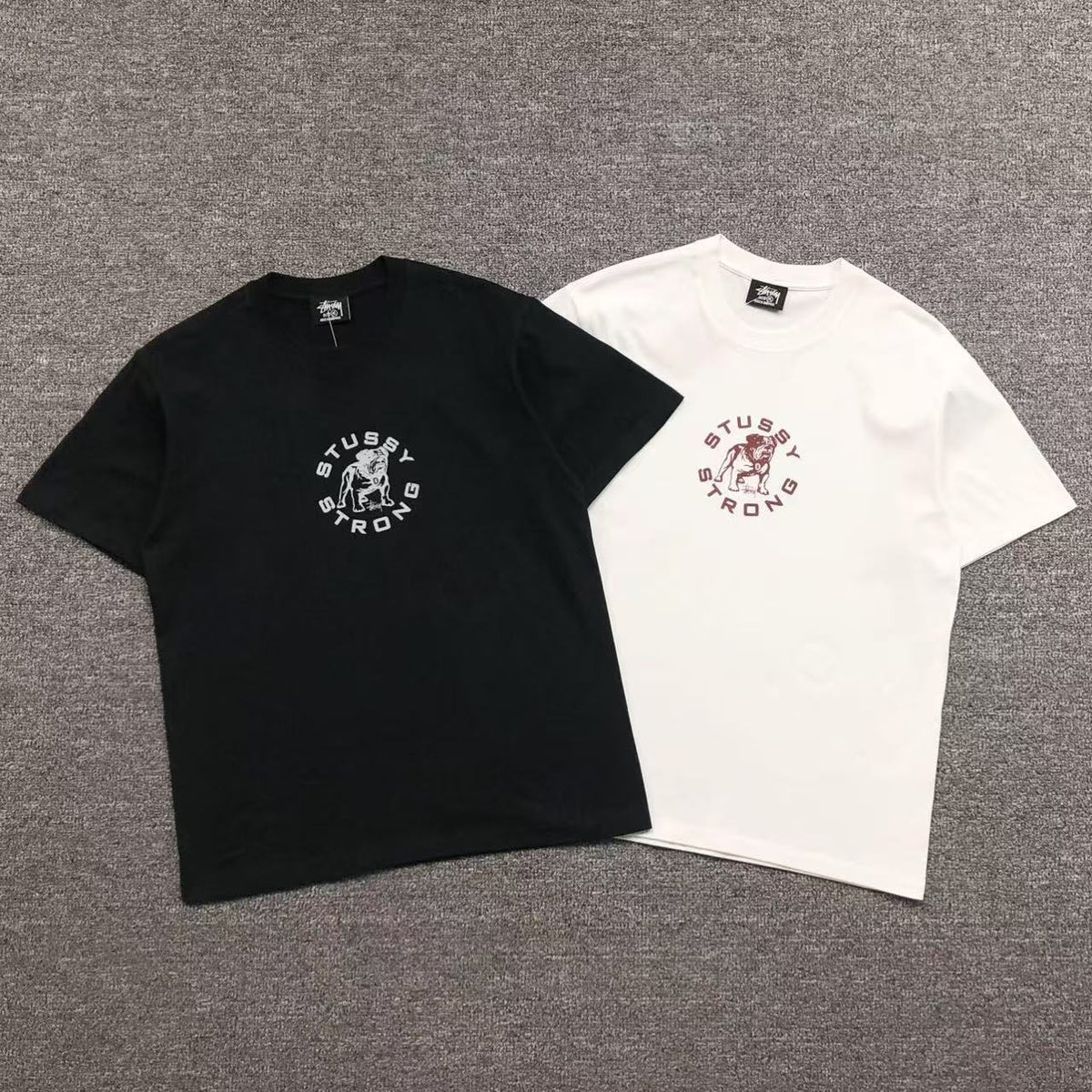 Camisa Stussy Bulldog Strong — frente