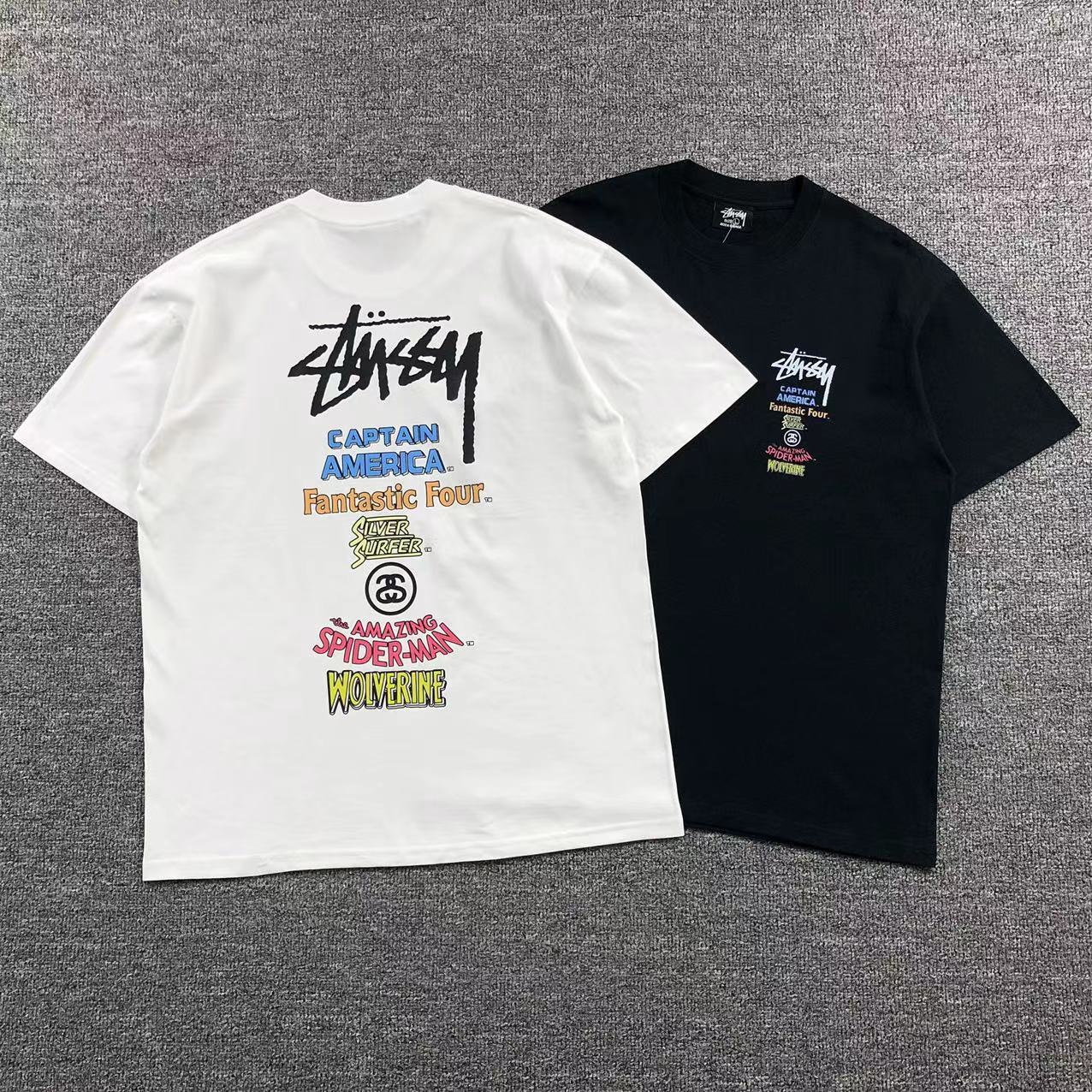 Camisa Stussy Heroes Collage — costa