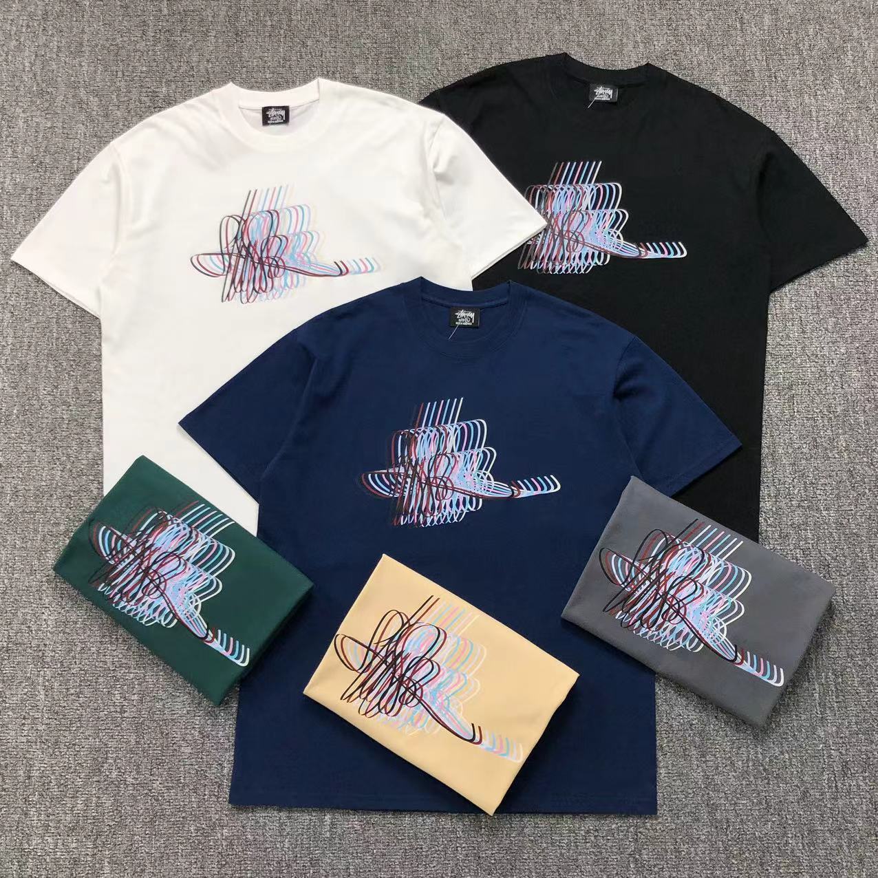 Camisa Stussy Motion Script — frente