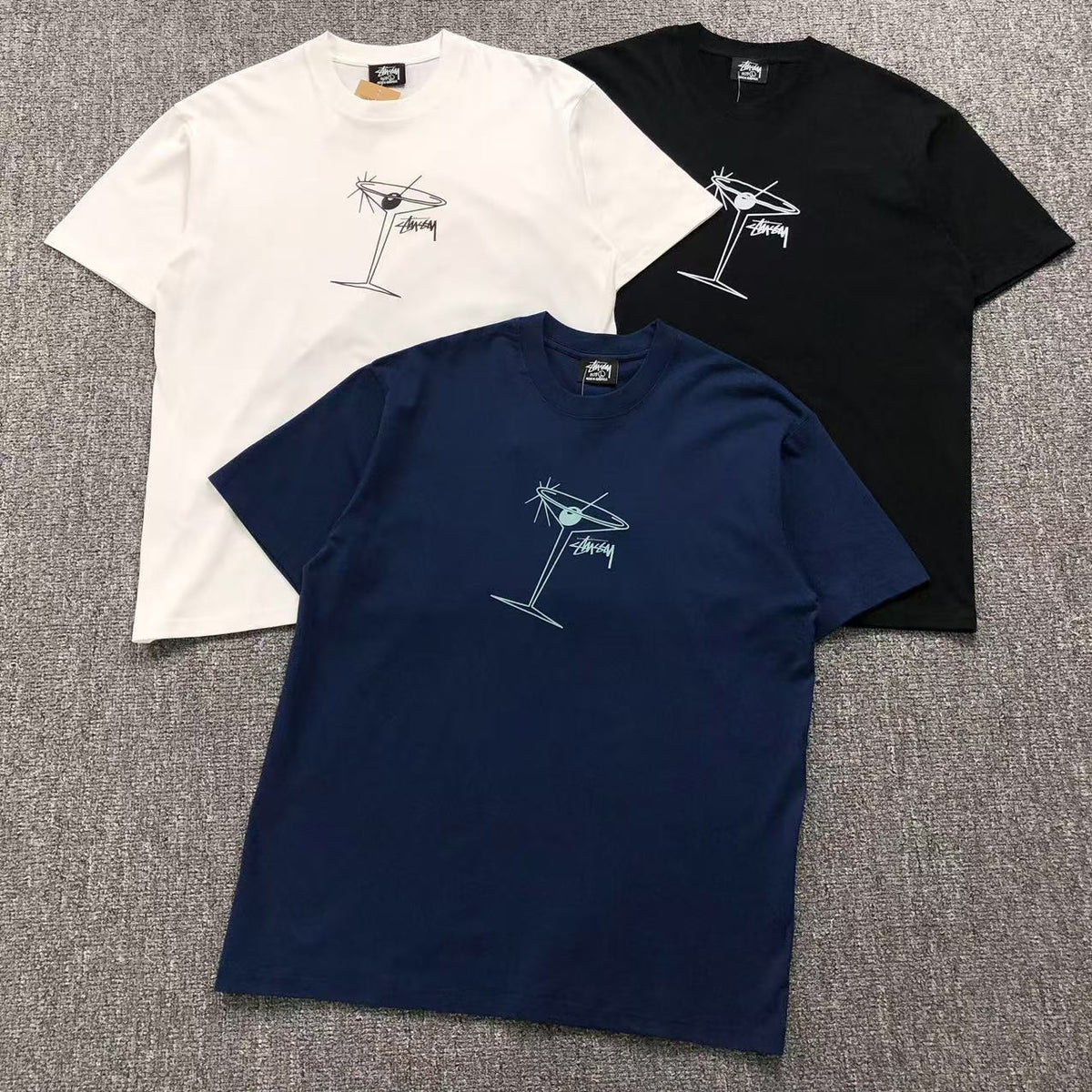 Camisa Stussy Martini Sketch — frente