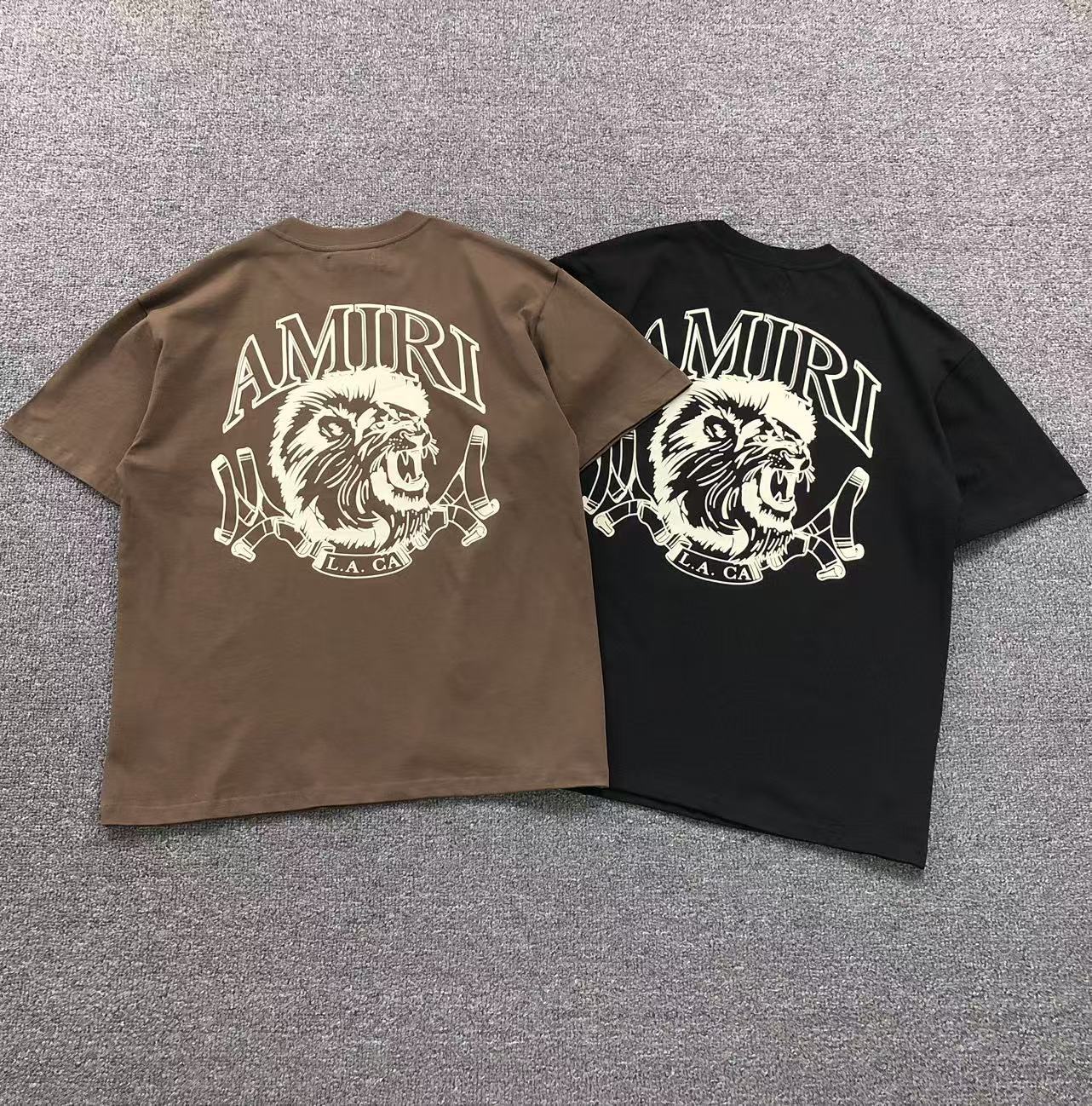 Camisa Amiri Lion Crest L.A. — costa