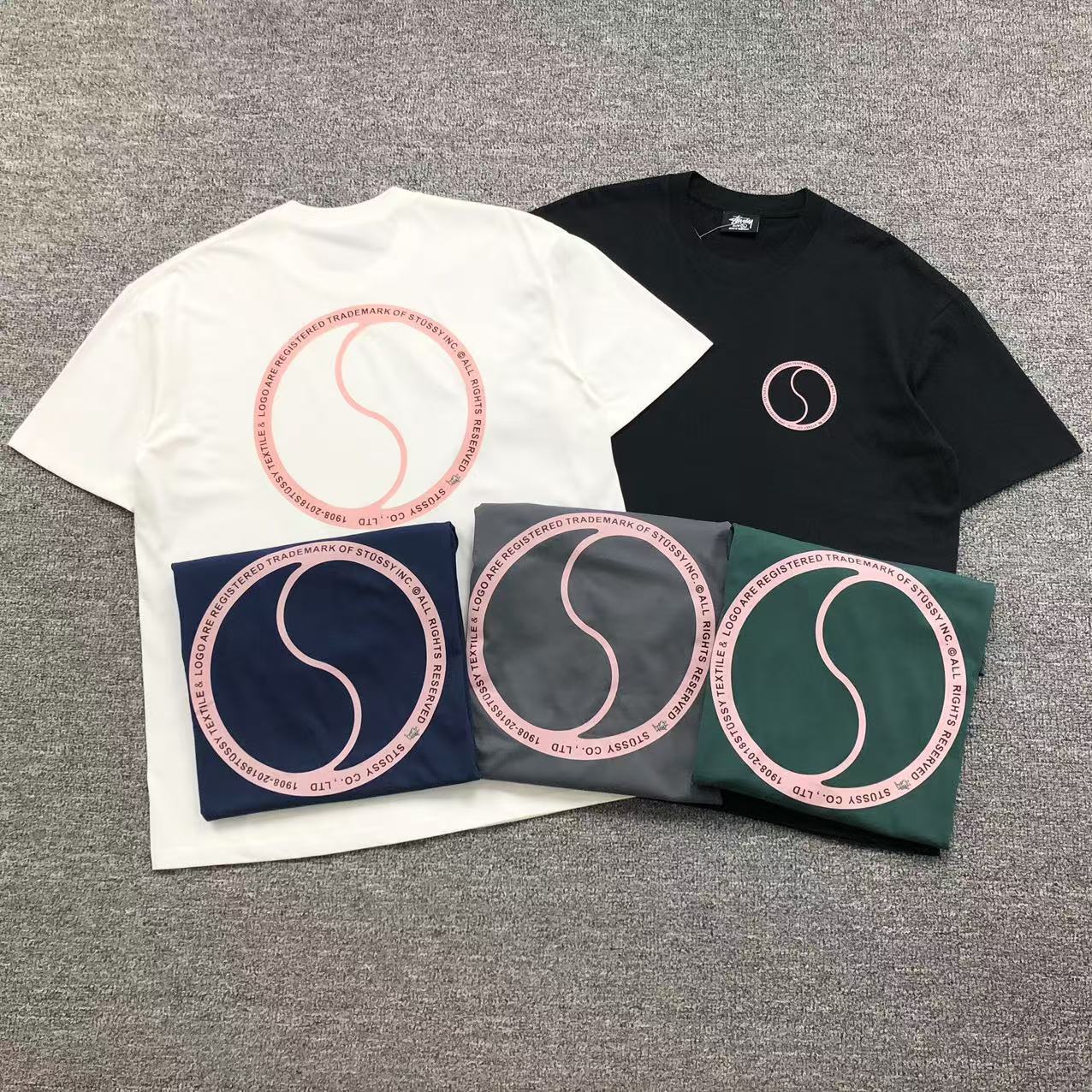 Camisa Stussy Yin Yang Circle — frente