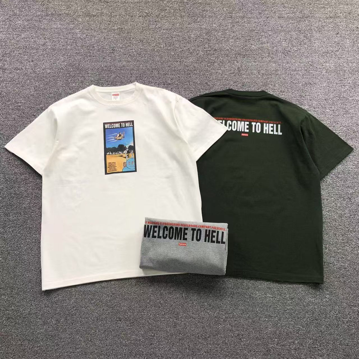 Camisa Supreme Welcome To Hell — frente