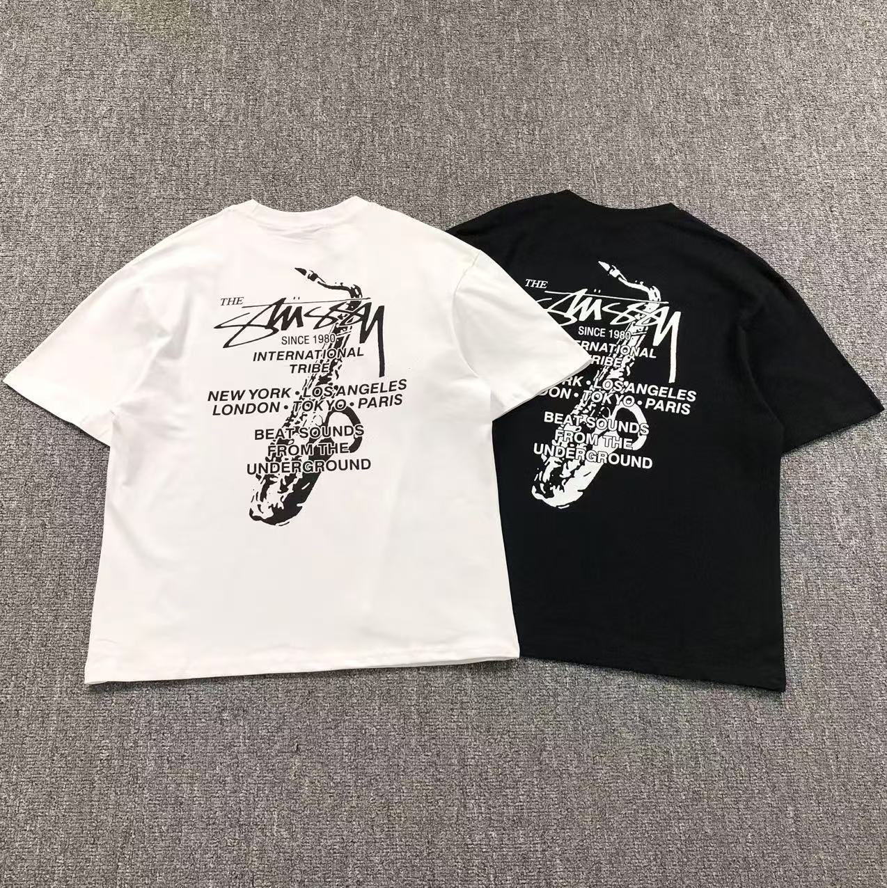 Camisa Stussy Sax Underground — costa