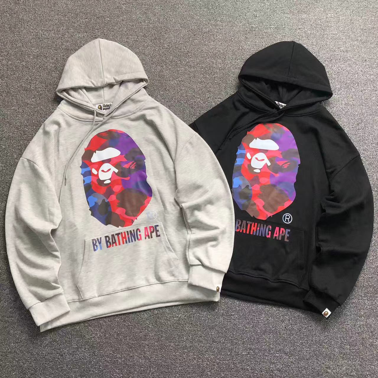 MOLETOM CANGURU Bape Ape Head Camo Vault — frente
