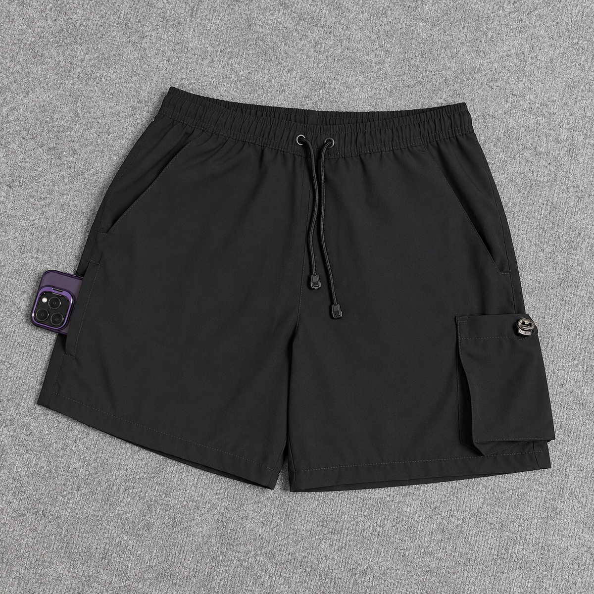 Short Cargo Elastano Tech Black