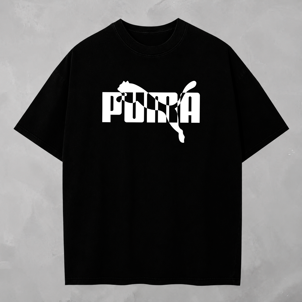 Camisa Puma Cat Logo Split — detalhe