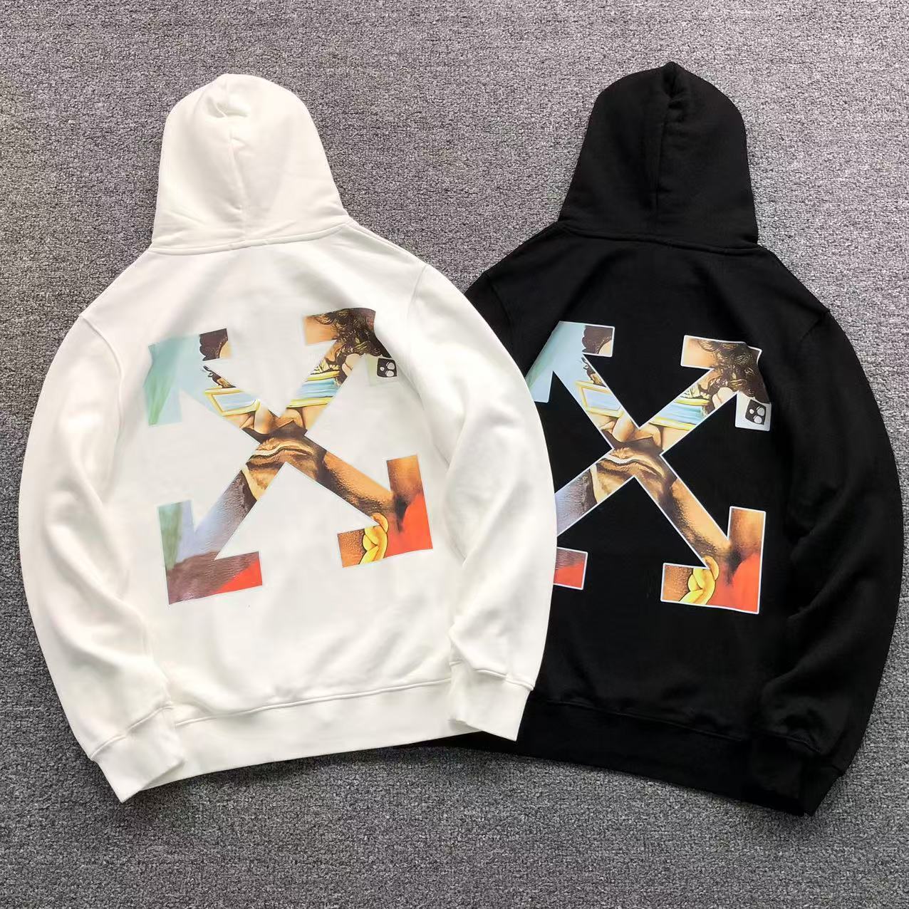 MOLETOM CANGURU Off White Arrows Caravaggio — costa