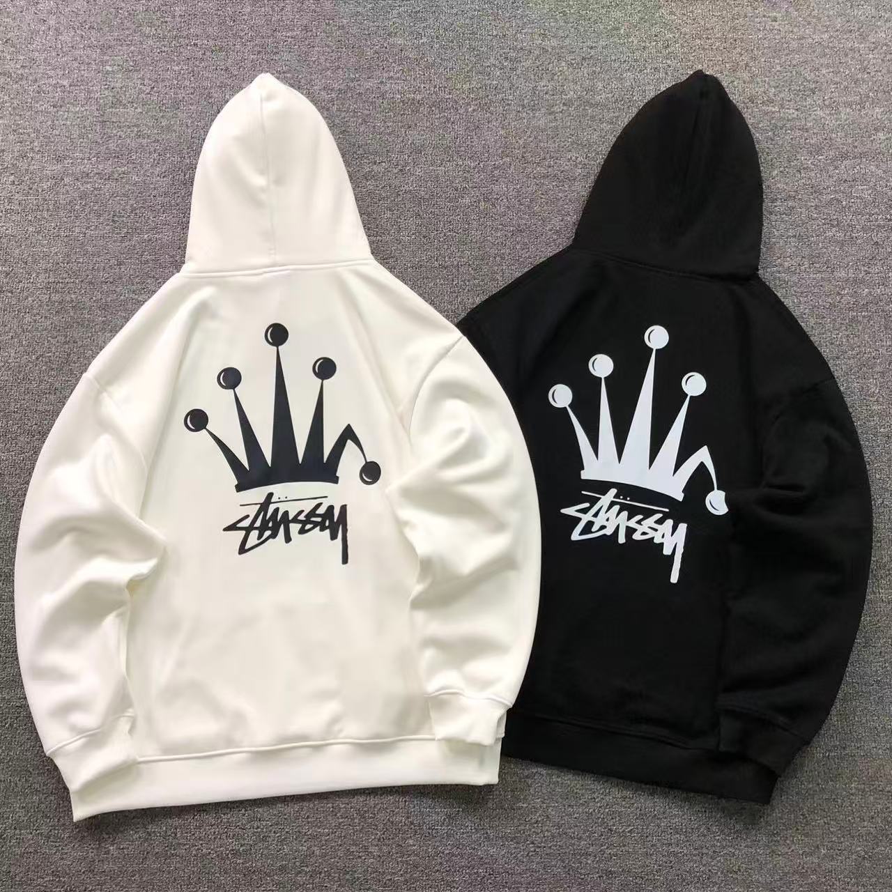 MOLETOM CANGURU Stussy Crown Signature — costa