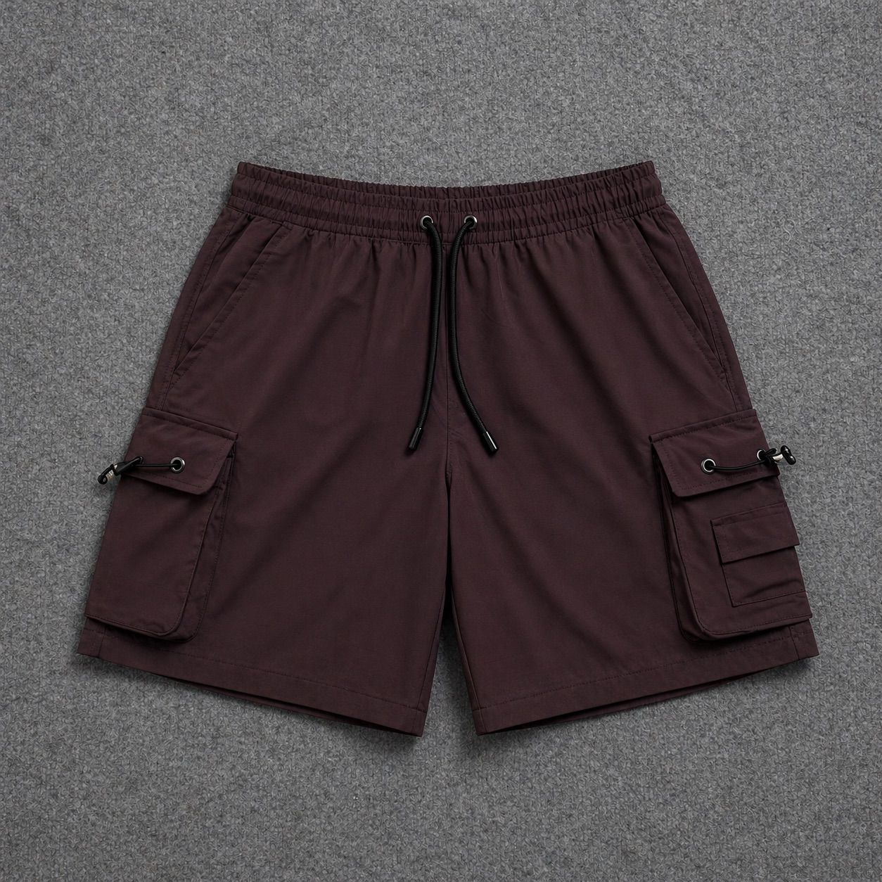 Short Cargo Streetwear Dual Pocket Marrom