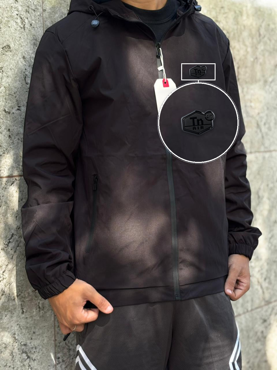 Casaco Corta Vento Impermeavel Storm Urban 2026 Preto com patch Tn Resinado Preto