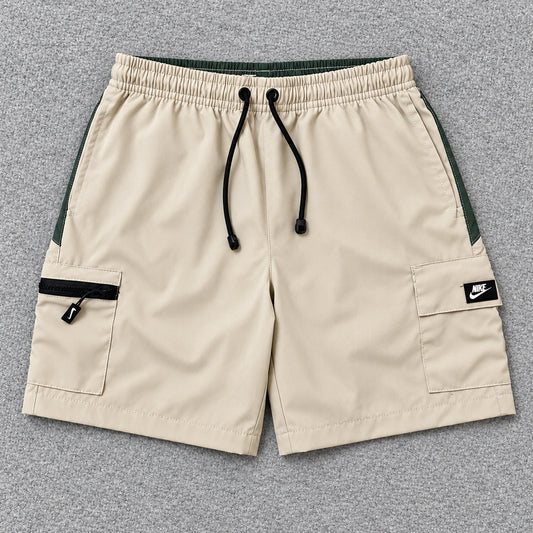 Short Premium Nike Cargo Zip Bege Verde