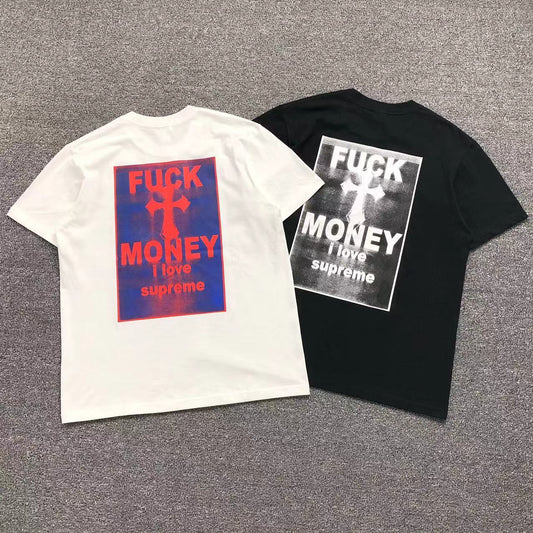 Camisa Supreme Fuck Money Cross — costa