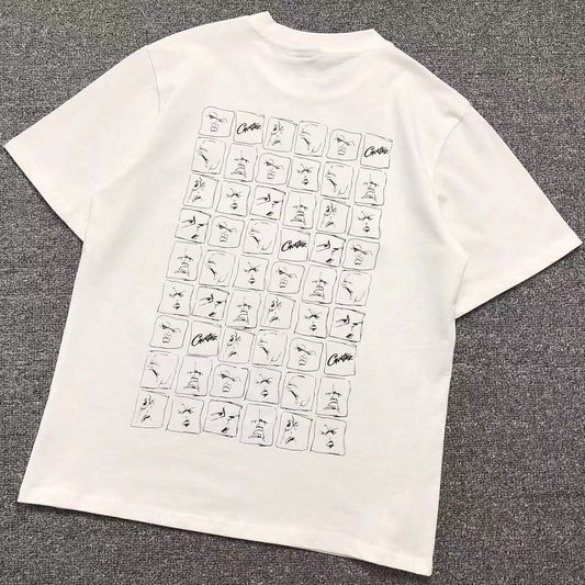 Camisa Corteiz Grid Faces — costa