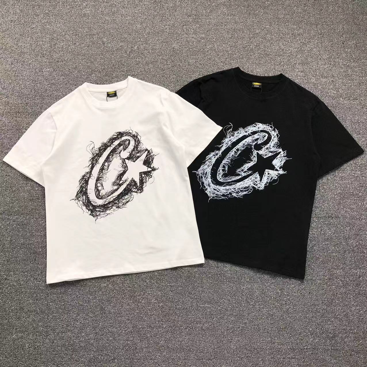 Camisa Chrome Hearts Scribble Star — peito