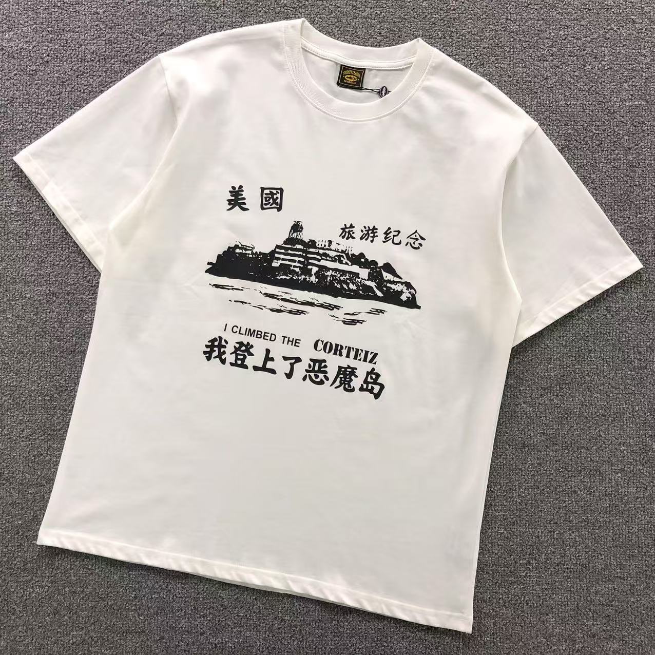 Camisa Corteiz Alcatraz Tourist — peito