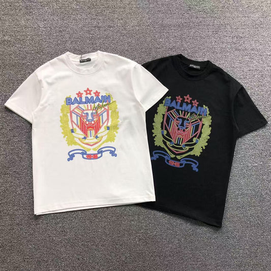 Camisa Balmain Lion Crest Brasão De Leão — frente