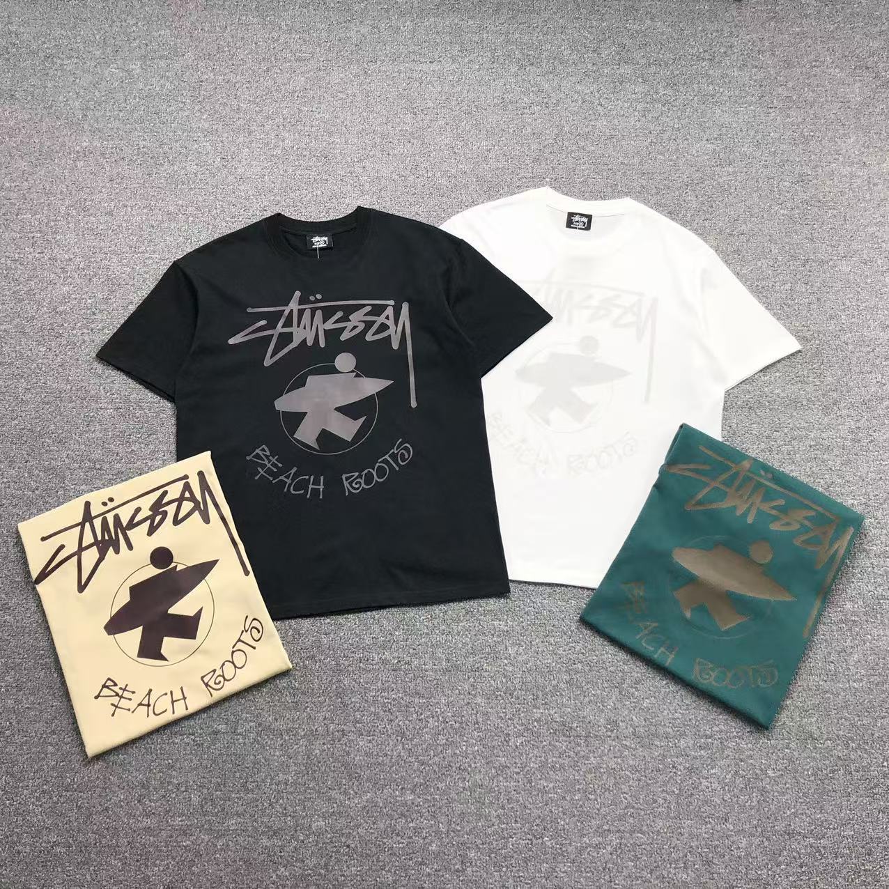 Camisa Stussy Beach Roots — frente