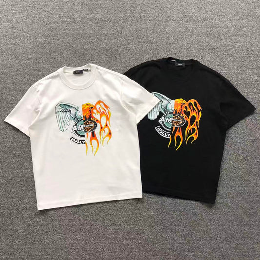 Camisa Amiri Eagle Flame Holly — frente