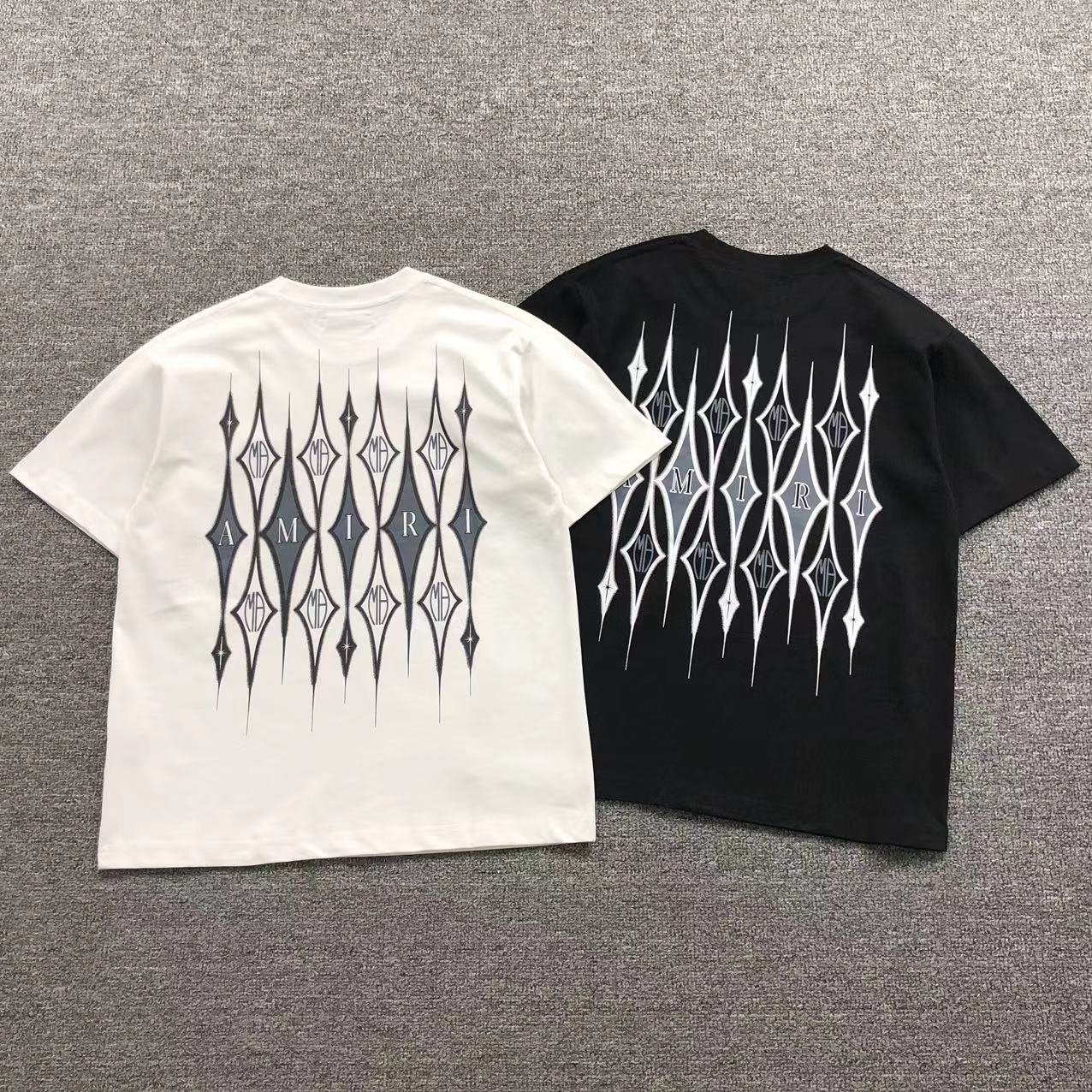 Camisa Amiri Spike Diamonds — costa