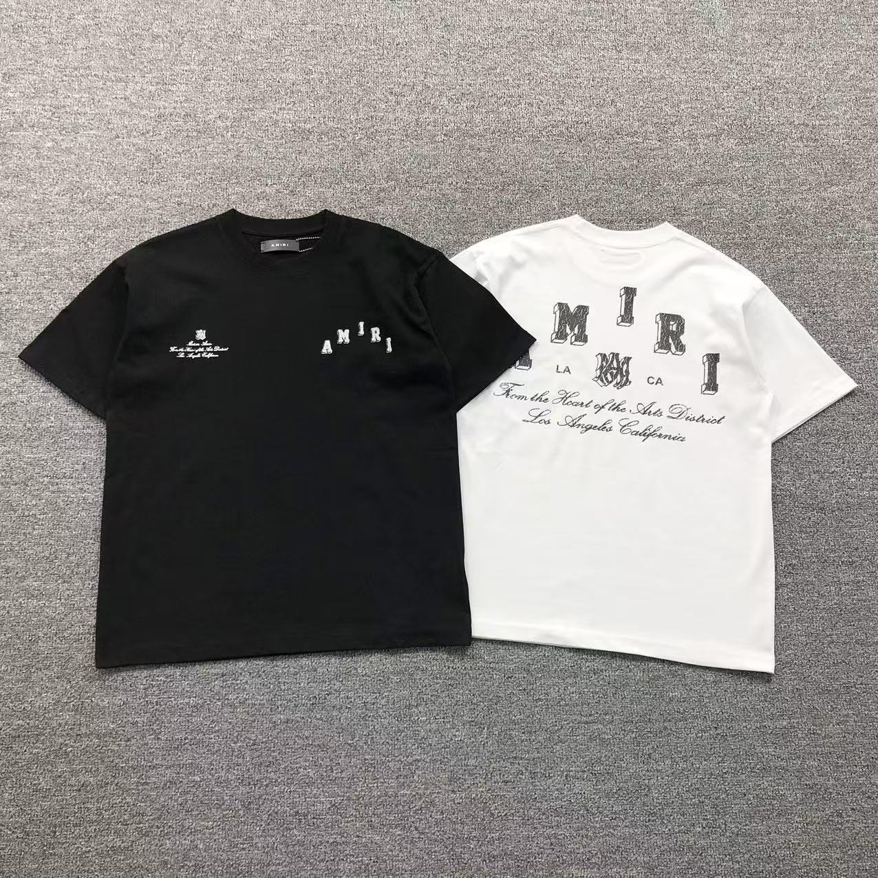 Camisa Amiri Arts District Logo Amiri — frente