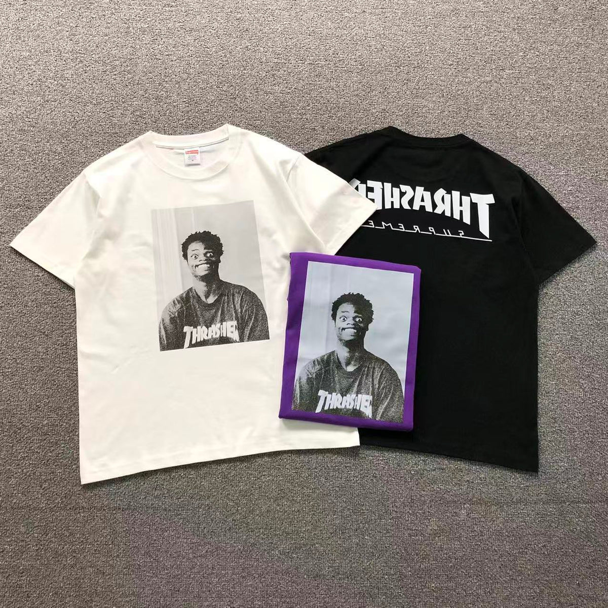 Camisa Supreme Thrasher Portrait — frente