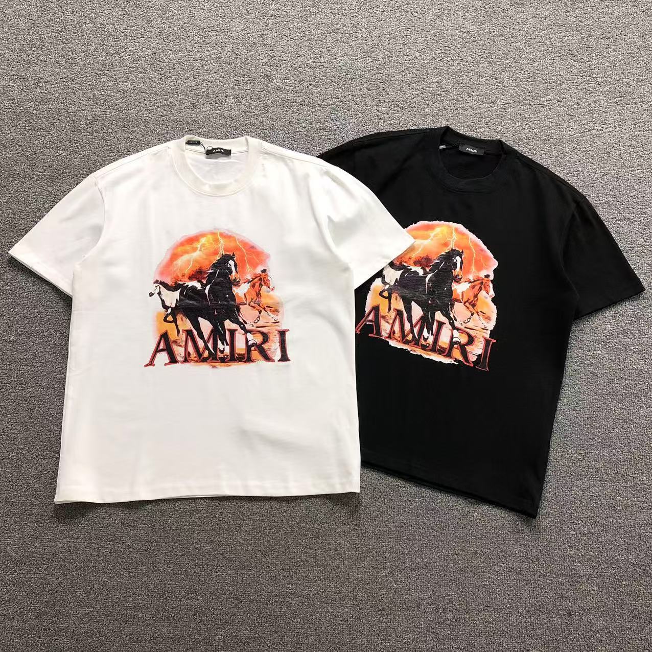 Camisa Amiri Wild Horses — frente