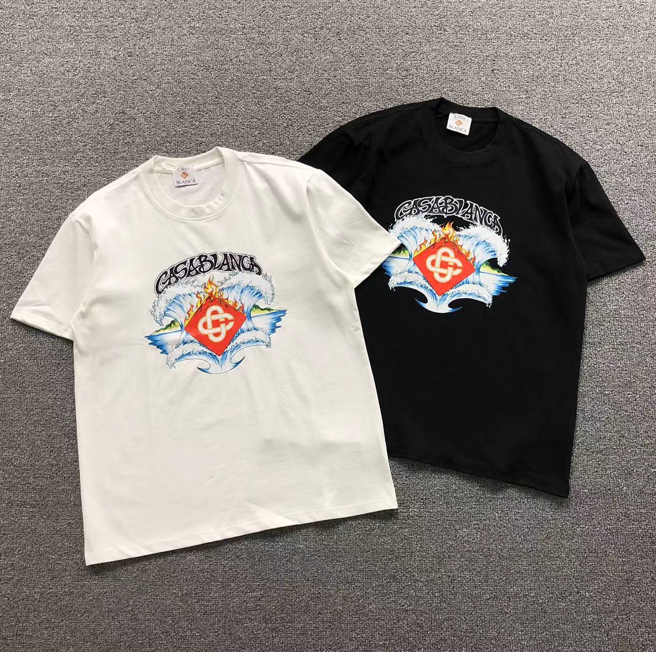 Camisa Casa Blanca Wave Flame — frente
