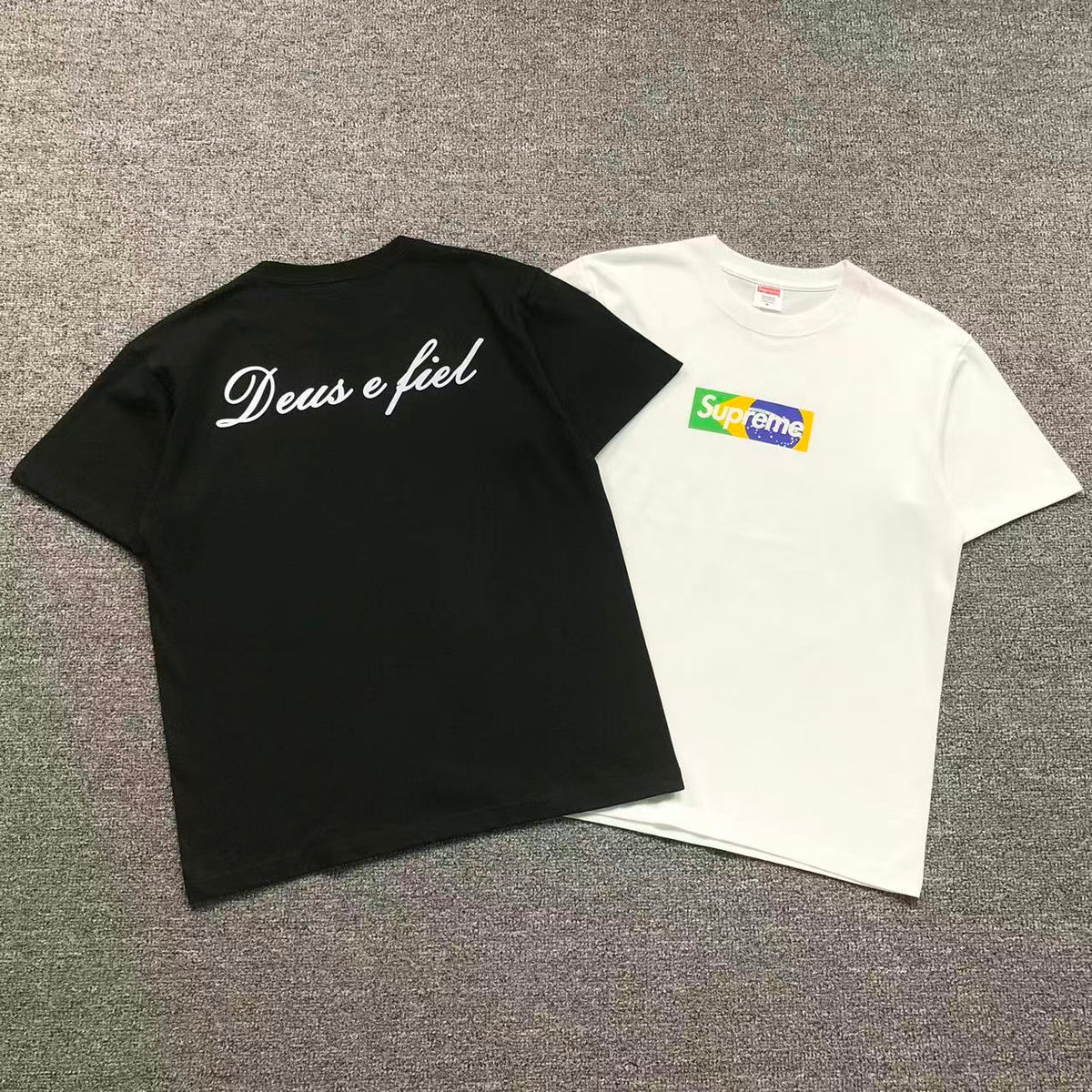 Camisa Supreme Deus e Fiel Box Logo — frente