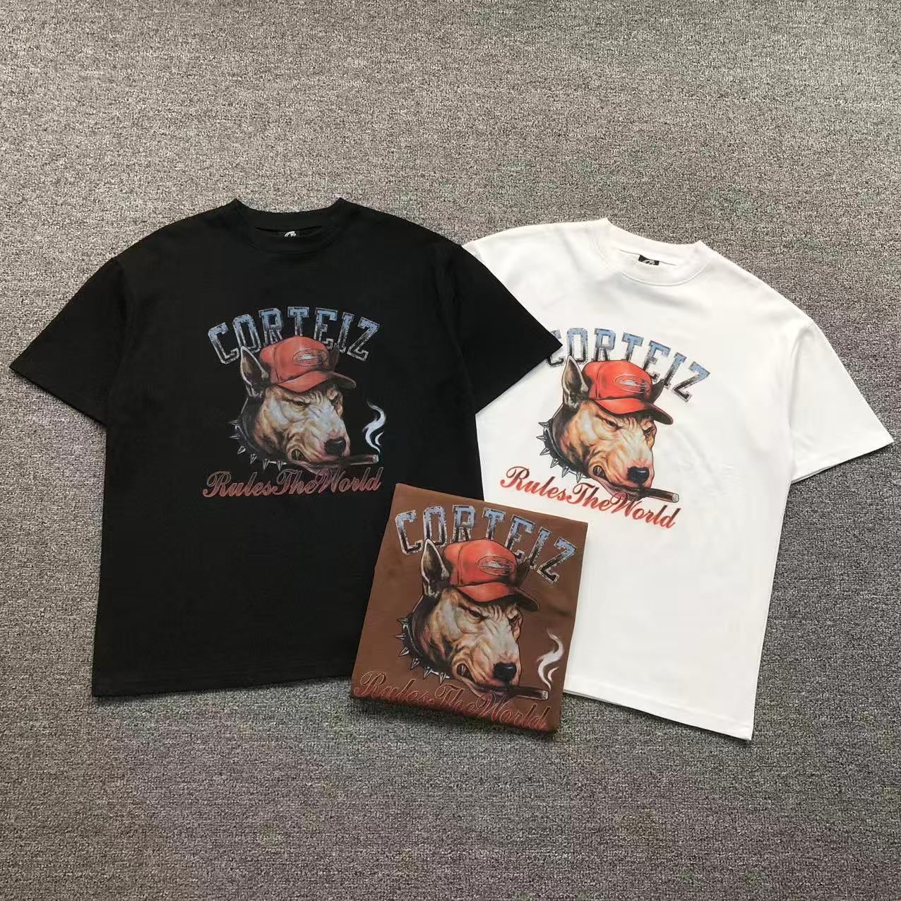 Camisa Corteiz Bull Rules The World — frente
