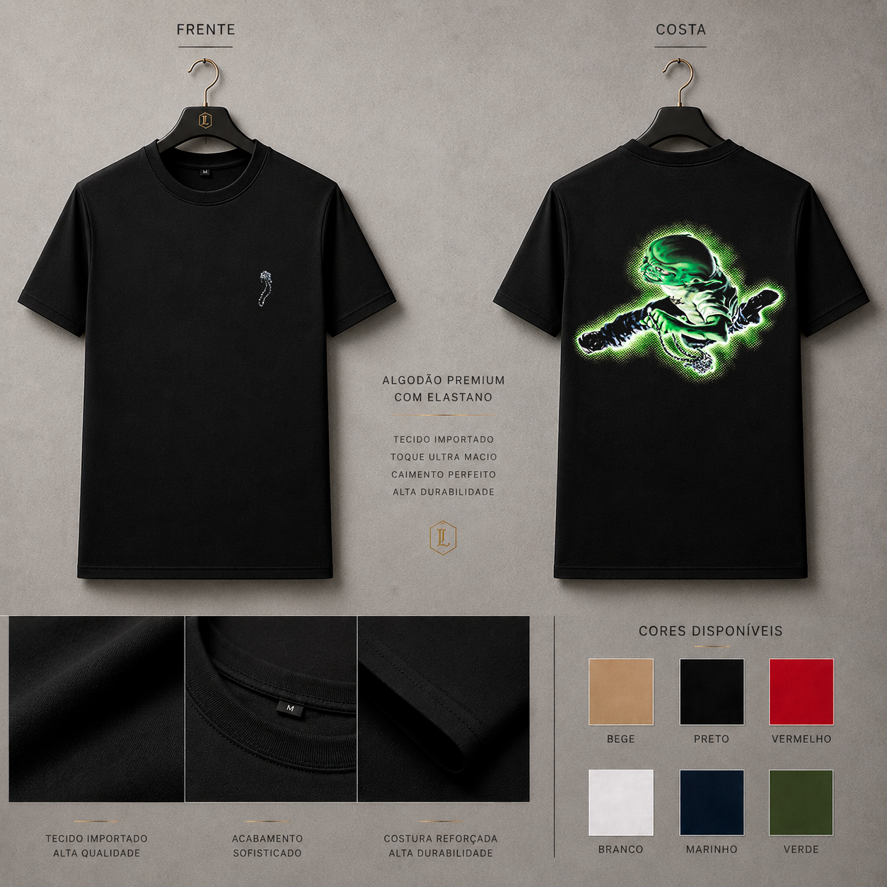 Camisa Importada Pima Samurai Neon