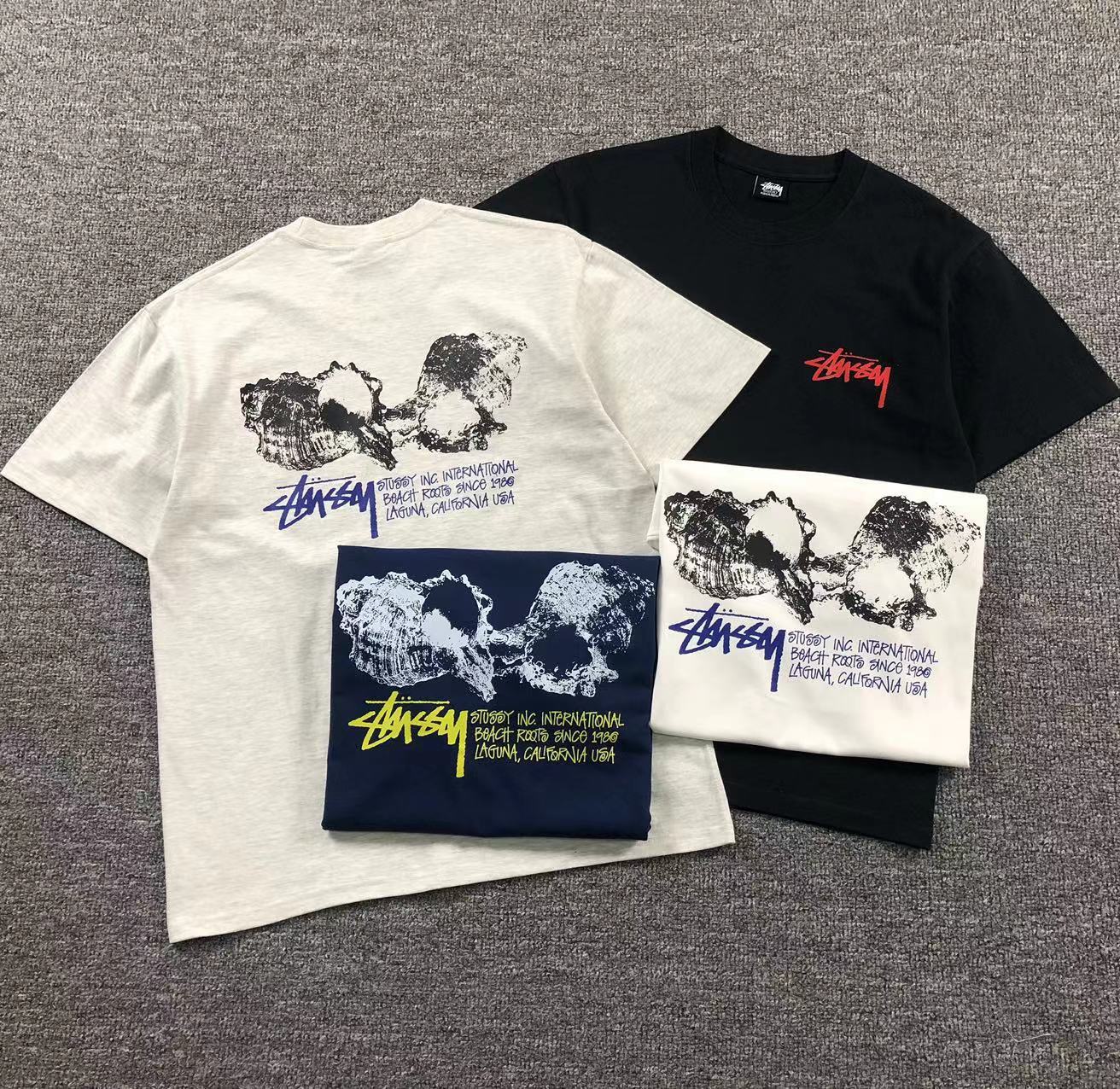 Camisa Stussy Shell Skull — frente
