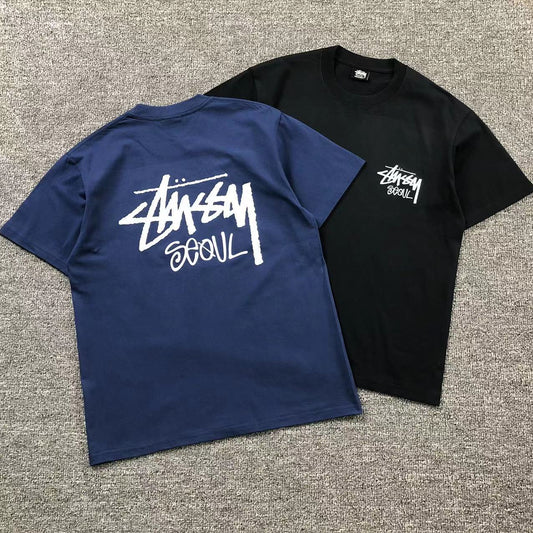 Camisa Stussy Seoul Graffiti — frente