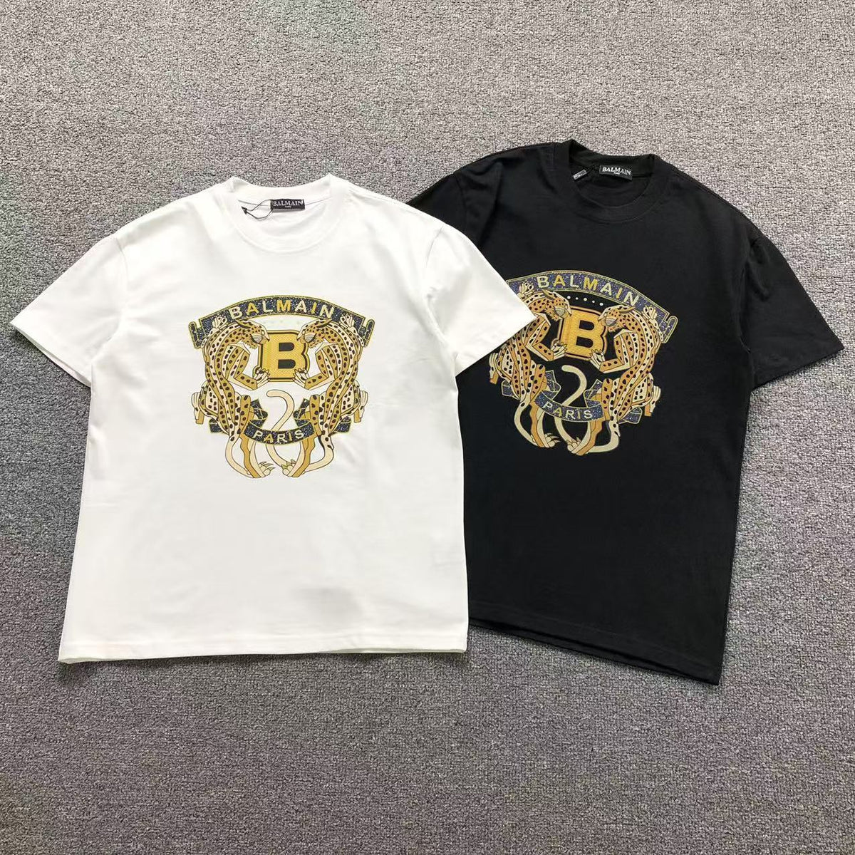 Camisa Balmain Twin Panther Crest — frente
