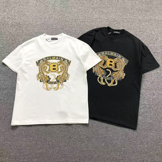 Camisa Balmain Twin Panther Crest — frente