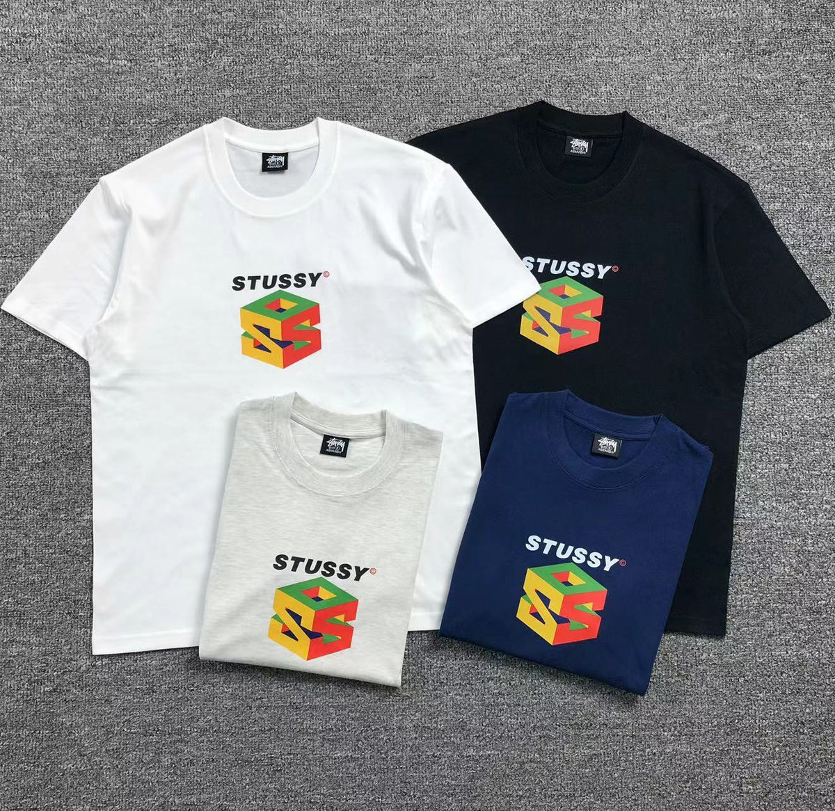 Camisa Stussy Cube Logo — frente