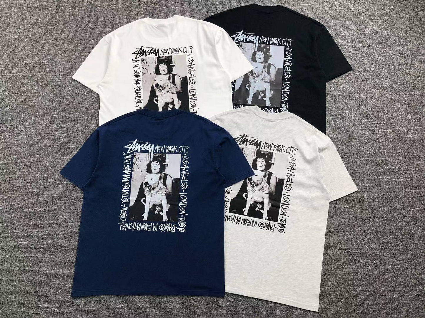 Camisa Stussy NYC International Tour — costa