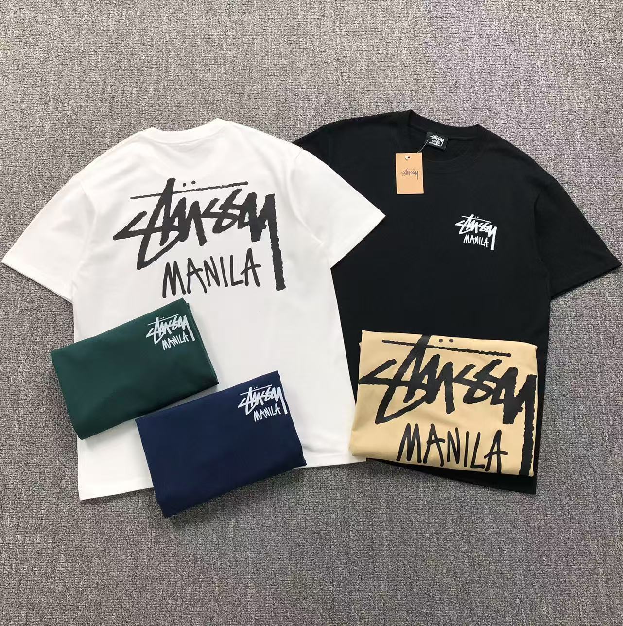 Camisa Stussy Manila Graffiti — frente