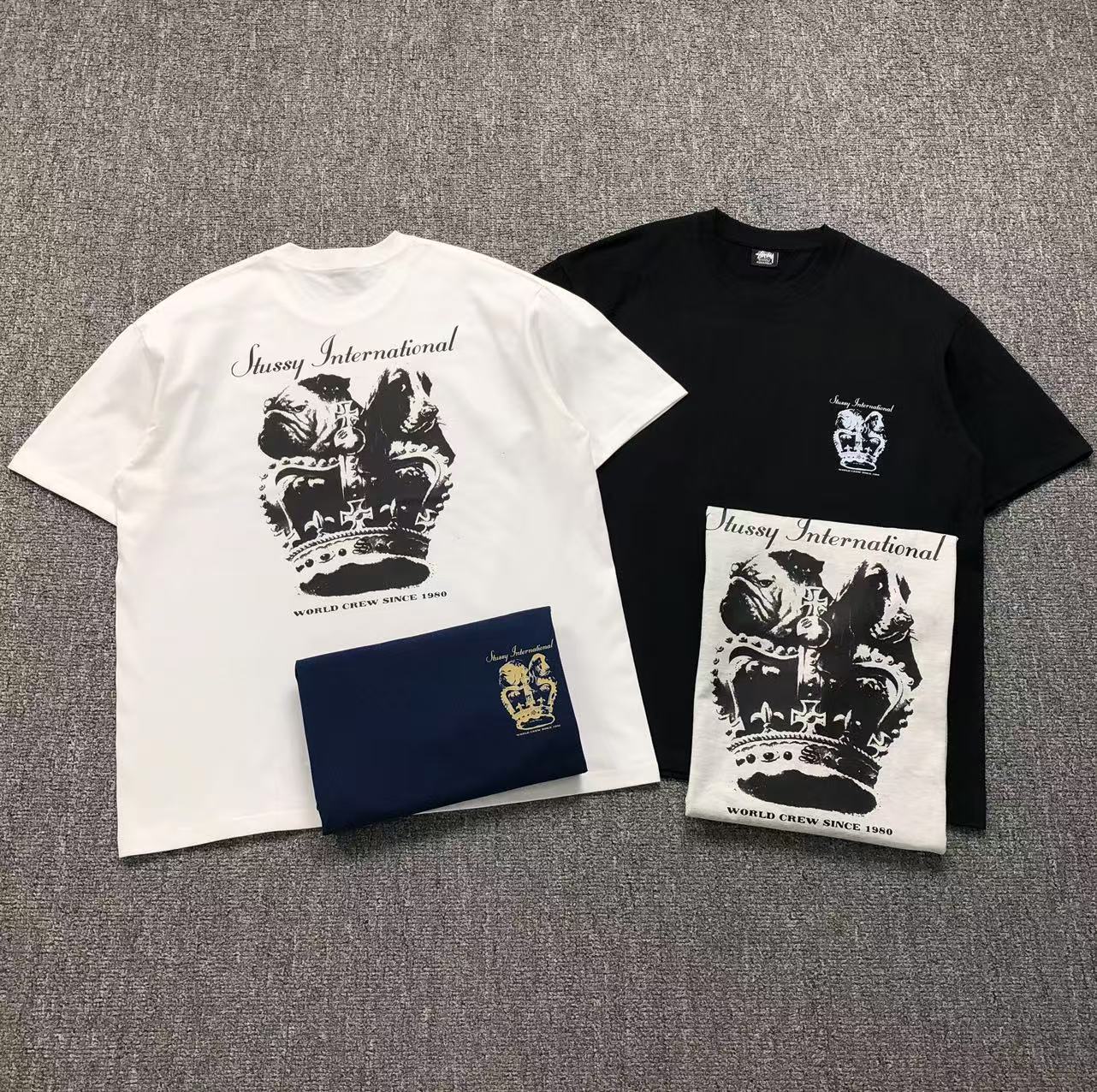 Camisa Stussy Crown Bulldogs — frente