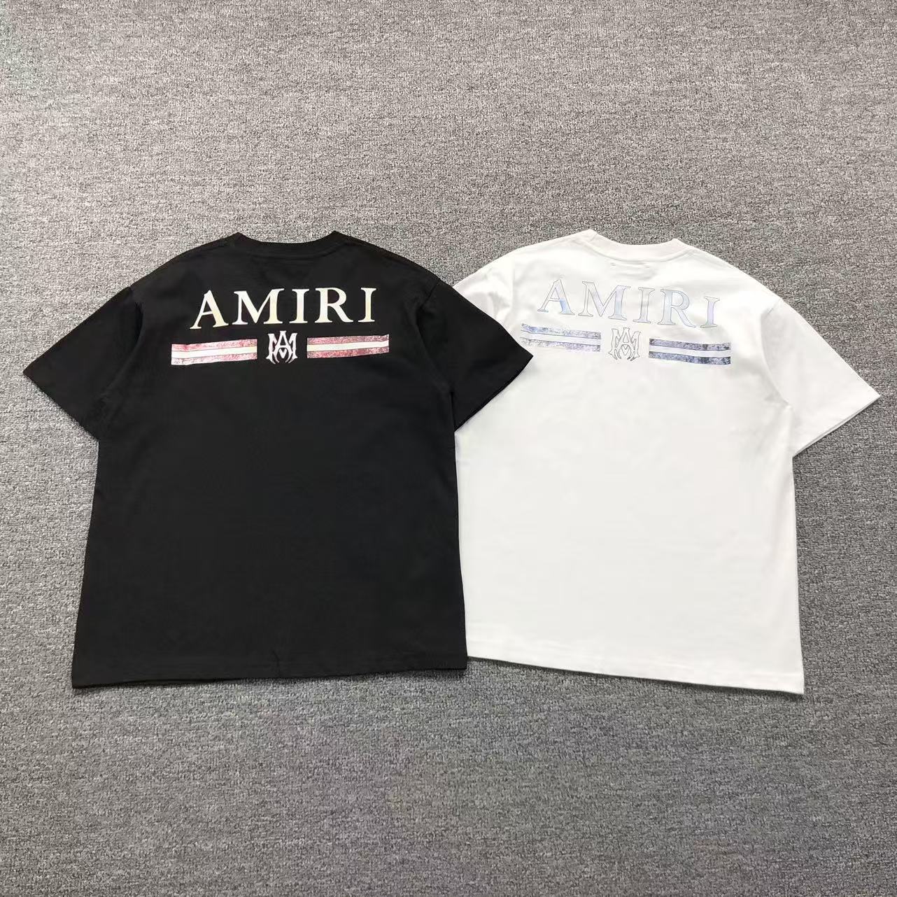 Camisa Amiri Stripe Logo — costa