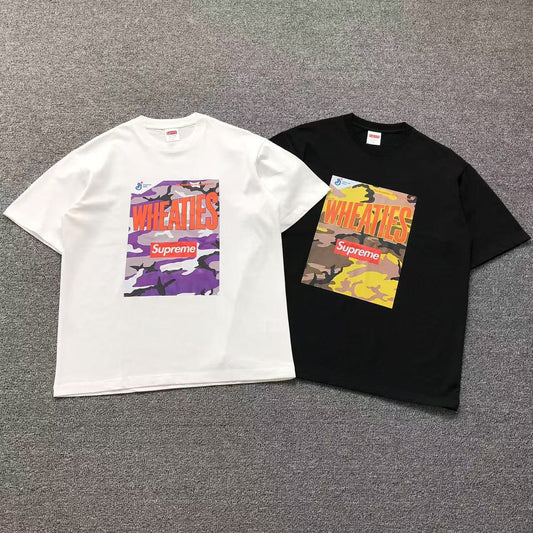 Camisa Supreme Wheaties Camo Logo Wheaties — frente