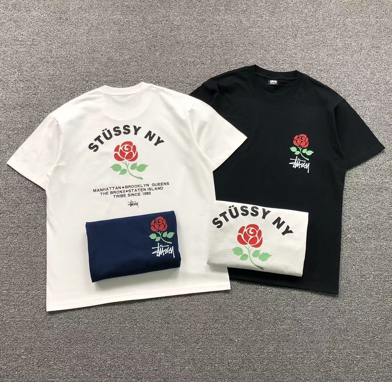 Camisa Stussy NY Rose — frente