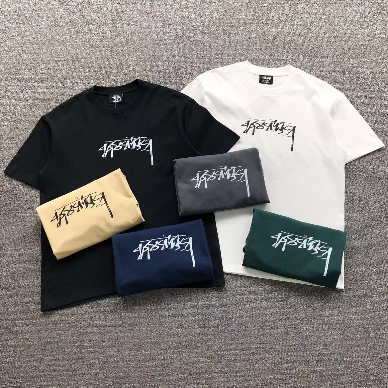 Camisa Stussy Scribble Tag — frente