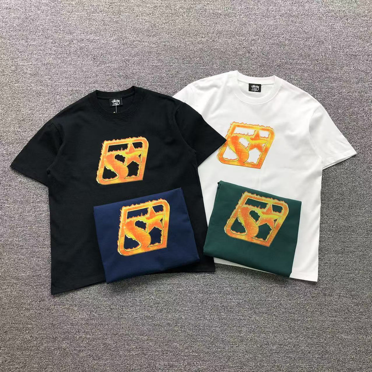 Camisa Stussy Flame Star — frente